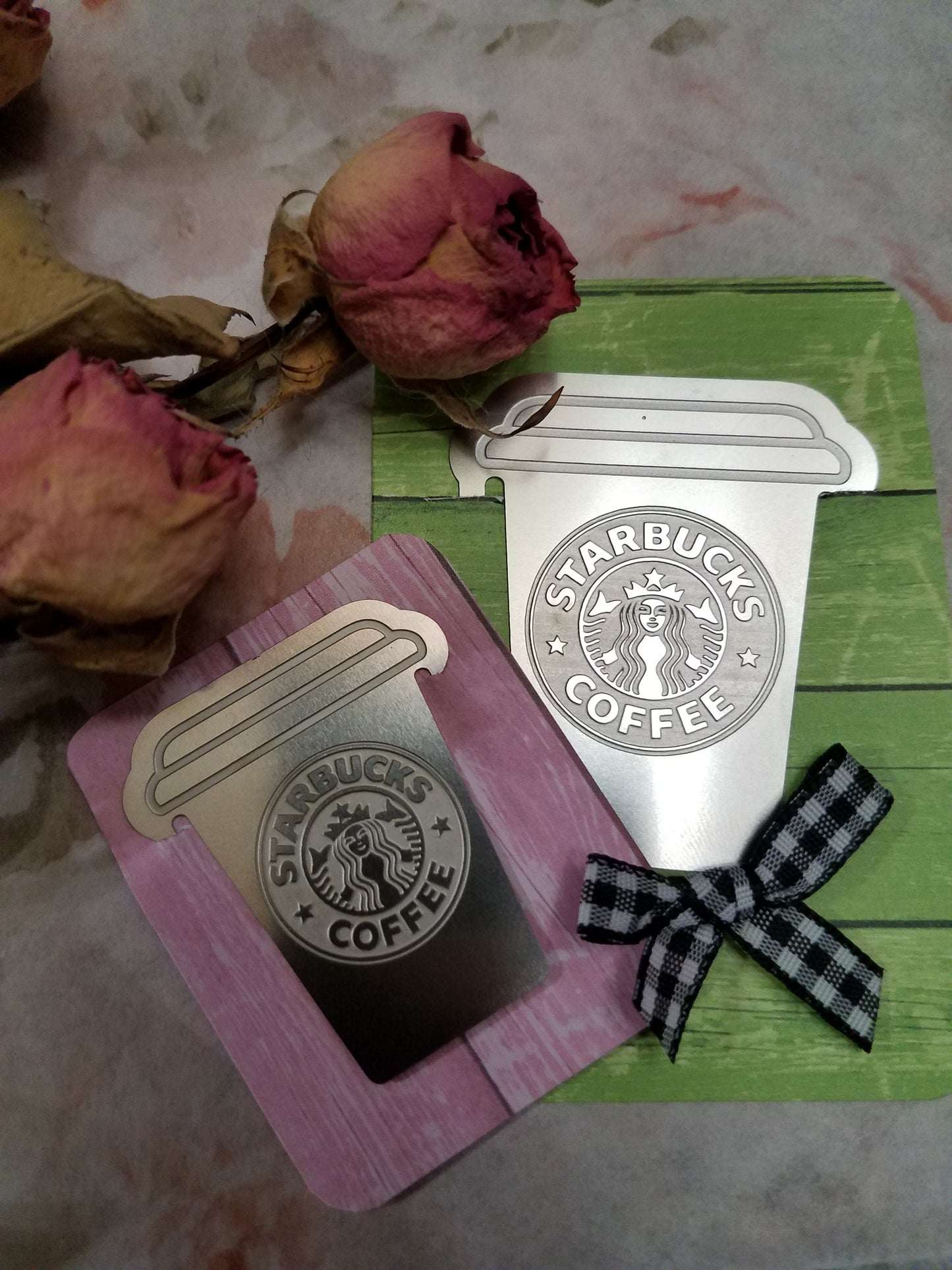 Stainless Steel Starbucks Bookmarks