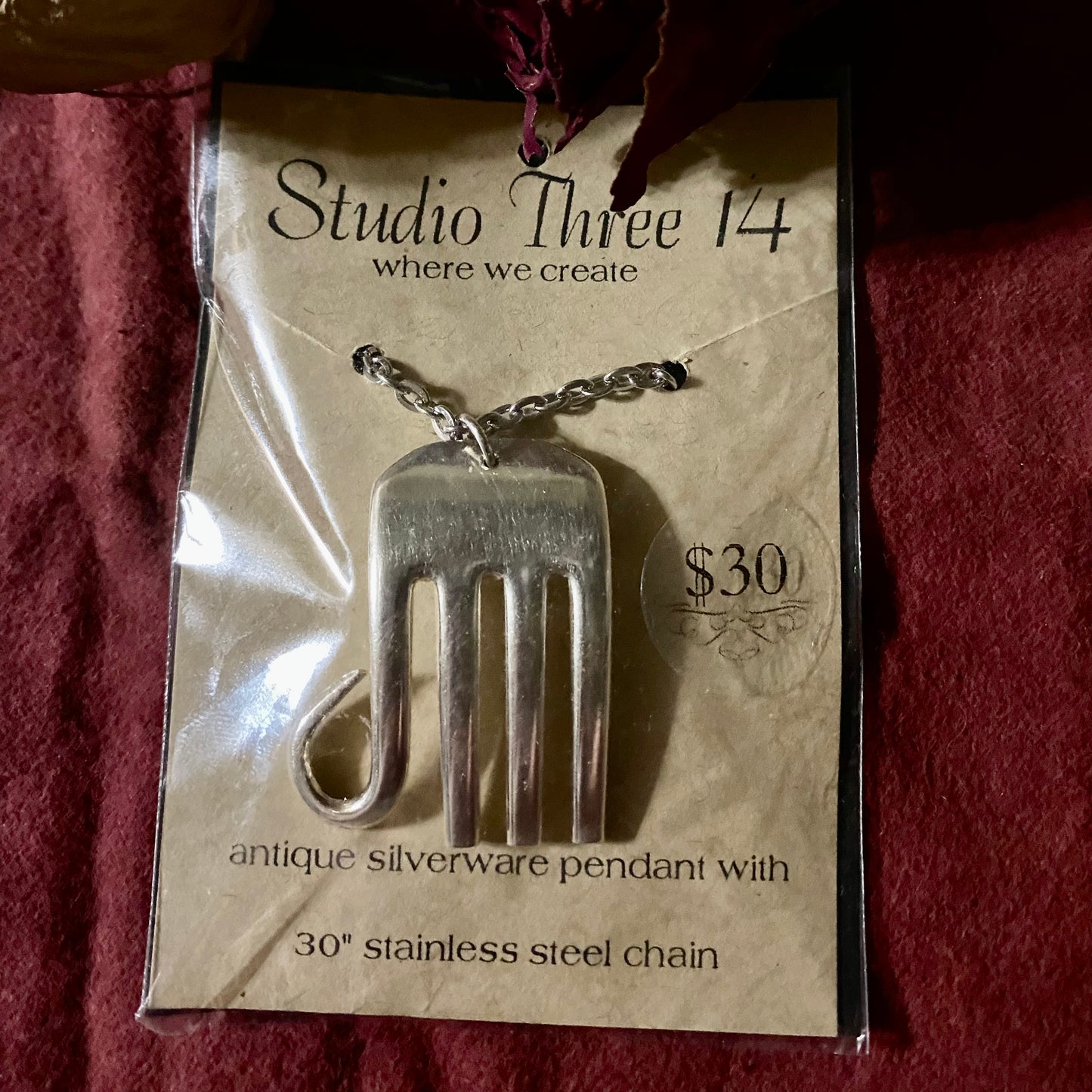 Vintage Silverware Elephant Pendants