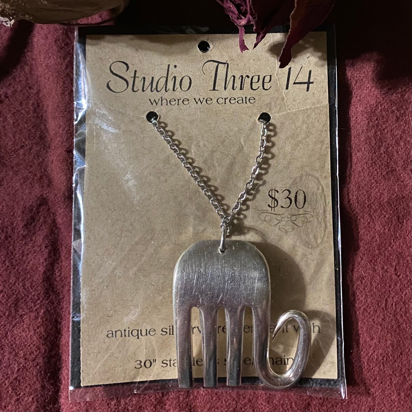 Vintage Silverware Elephant Pendants