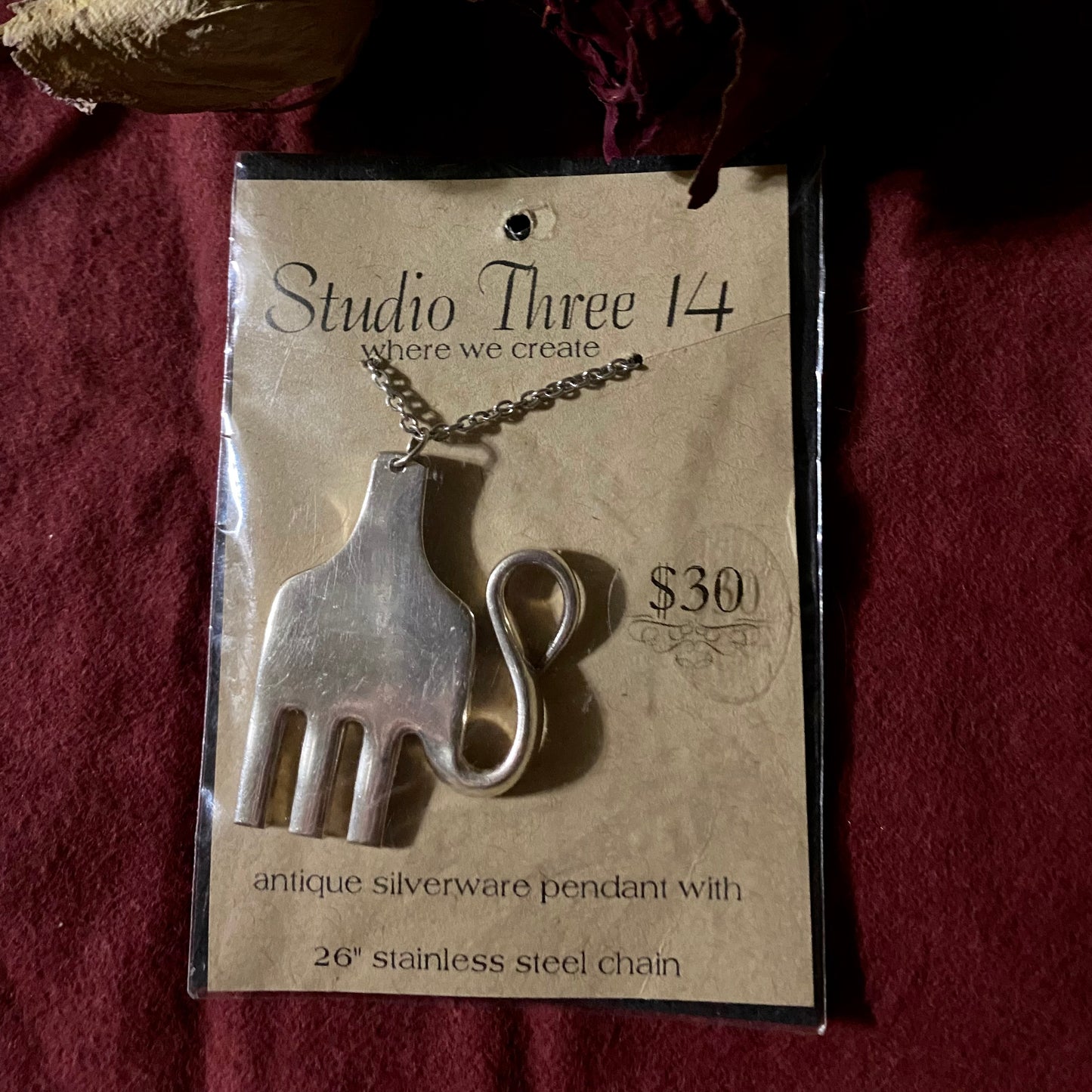 Vintage Silverware Elephant Pendants
